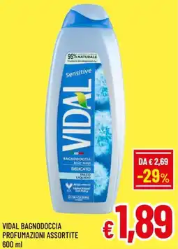 A&O Vidal bagnodoccia profumazioni offerta