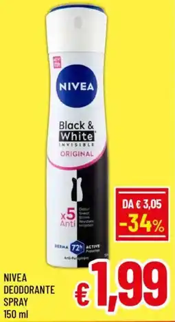 A&O Nivea deodorante spray offerta