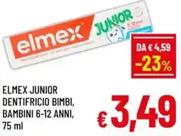 A&O Elmex junior dentifricio bimbi, bambini 6-12 anni offerta
