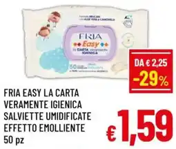 A&O Fria easy la carta veramente igienica salviette umidificate effetto emolliente offerta