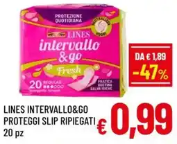 A&O Lines intervallo&go proteggi slip ripiegati offerta