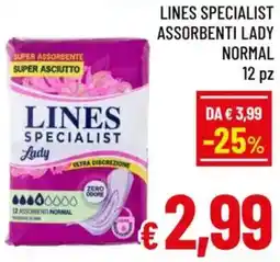 A&O Lines specialist assorbenti lady normal offerta