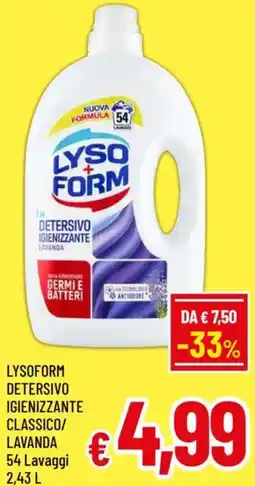 A&O Lysoform detersivo igienizzante classico/ lavanda offerta