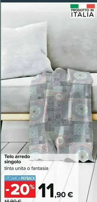 Carrefour Telo arredo singolo offerta