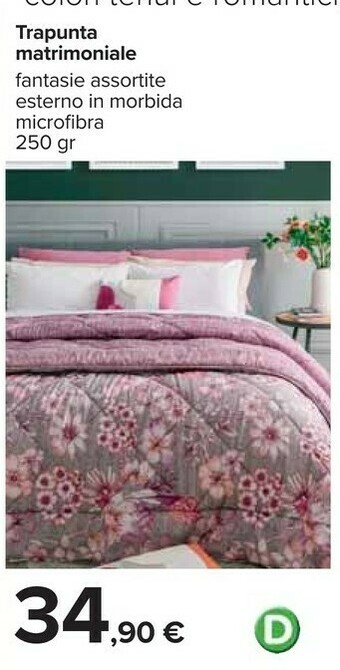 Carrefour Trapunta matrimoniale offerta