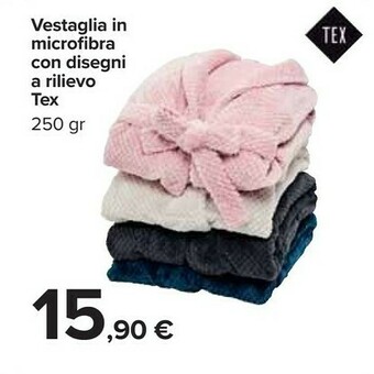 Carrefour Tex vestaglia in microfibra con disegni offerta