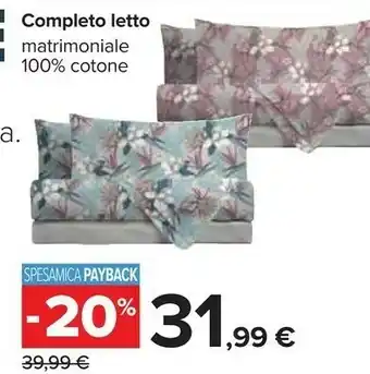 Carrefour Completo letto offerta