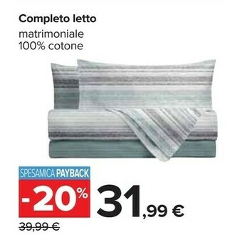 Carrefour Completto letto offerta