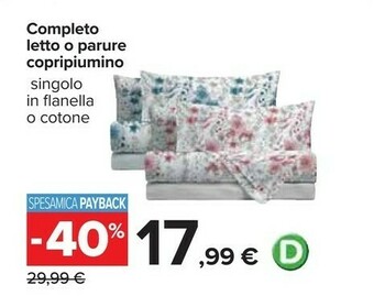 Carrefour Completto letto offerta