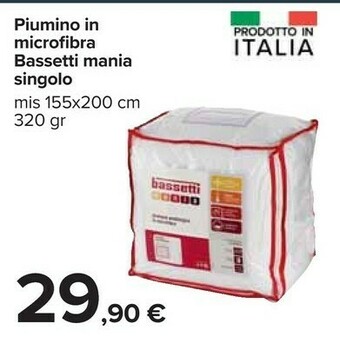 Carrefour Piumino in microfibra offerta