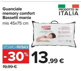 Carrefour Guanciale memory comfort offerta