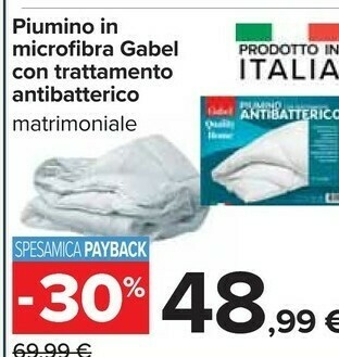Carrefour Piumino in microfibra offerta