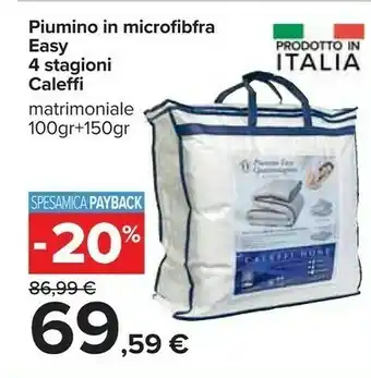 Carrefour Piumino in microfibra offerta