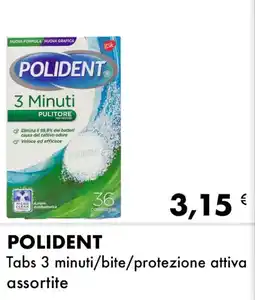 Iper Tosano POLIDENT Tabs 3 minuti/bite/protezione attiva offerta