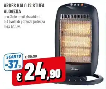 A&O Ardes halo 12 stufa alogena offerta