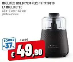 A&O MOULINEX TRIT.DP7108 NERO TRITATUTTO LA MOULINETTE offerta