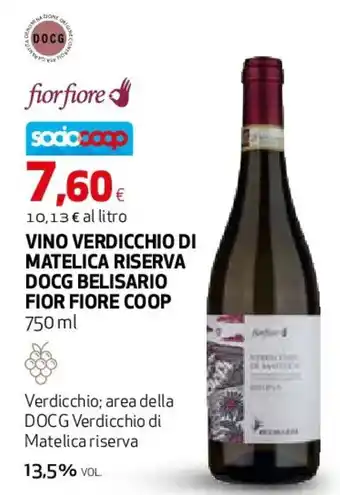 Vino verdicchio di matelica riserva docg belisario FIOR FIORE COOP