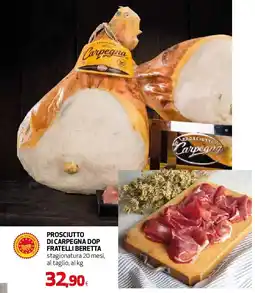 Ipercoop Prosciutto di carpegna dop FRATELLI BERETTA offerta