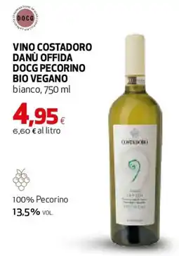 Ipercoop Vino costadoro danù offida docg pecorino bio vegano offerta