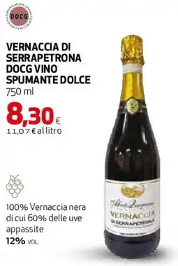 Ipercoop Vernaccia di serrapetrona docg vino spumante dolce offerta