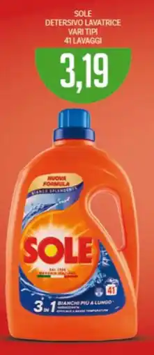 Supermercati Piccolo Sole detersivo lavatrice offerta
