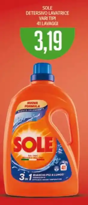 Sole detersivo lavatrice