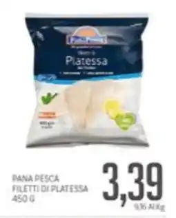 Supermercati Piccolo Pana pesca filetti di platessa offerta