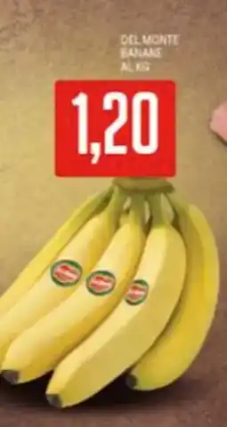 Supermercati Piccolo Del monte banane offerta