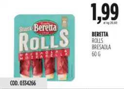 Carico Cash & Carry Beretta rolls bresaola offerta