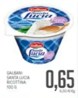 Supermercati Piccolo Galbani santa lucia ricottina offerta