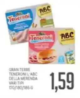 Supermercati Piccolo Gran terre teneroni l'abc della merenda offerta