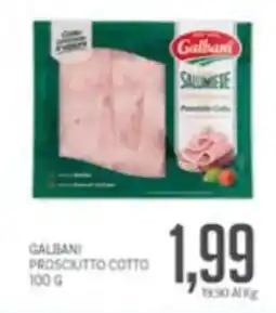Supermercati Piccolo Galbani prosciutto cotto offerta
