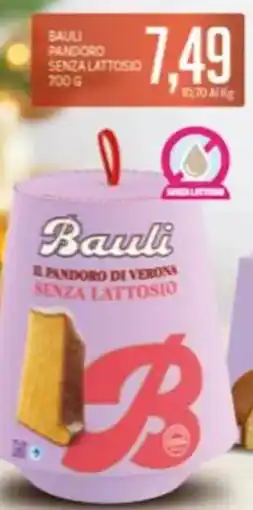 Supermercati Piccolo Bauli pandoro senza lattosio offerta