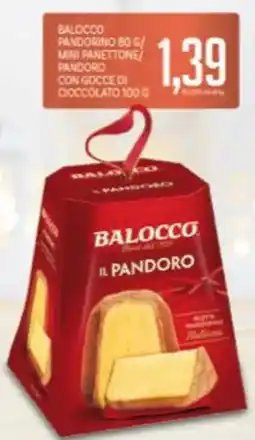 Supermercati Piccolo Balocco pandorino/ mini panettone pandoro con gocce di cioccolato offerta