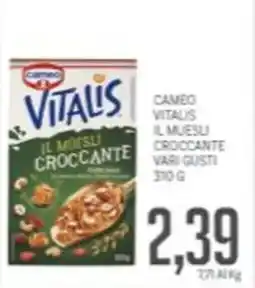 Supermercati Piccolo Cameo vitalis il muesli croccante offerta