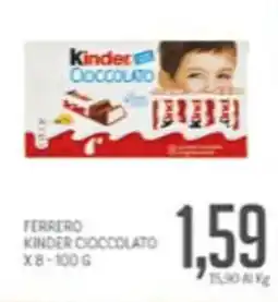 Supermercati Piccolo Ferrero kinder cioccolato offerta