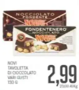 Supermercati Piccolo Novi tavoletta di cioccolato offerta