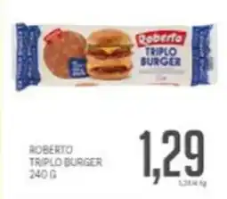 Supermercati Piccolo Roberto triplo burger offerta