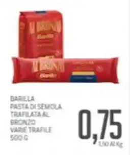 Supermercati Piccolo Barilla pasta di semola trafilata al bronzo offerta