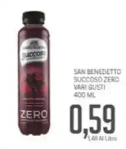 Supermercati Piccolo San benedetto succoso zero offerta