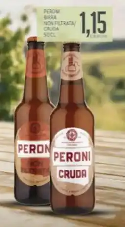 Supermercati Piccolo Peroni birra non filtrata/ cruda offerta