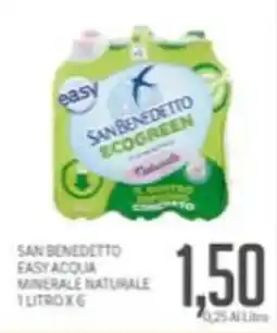 Supermercati Piccolo San benedetto easy acqua minerale naturale offerta