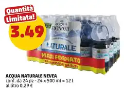 PENNY Acqua naturale NEVEA offerta
