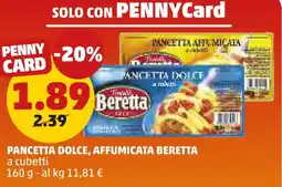 PENNY Pancetta dolce, affumicata beretta a cubetti offerta