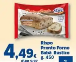 Orizzonte Supermercati Rispo Pronto Forno Baba Rustico offerta