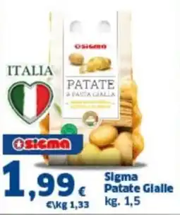 Orizzonte Supermercati Sigma Patate Gialle offerta