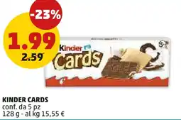 PENNY Kinder cards offerta