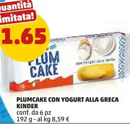 PENNY Plumcake con yogurt alla greca KINDER offerta