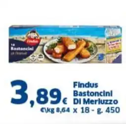 Orizzonte Supermercati Findus Bastoncini DI Merluzzo offerta