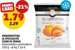 PENNY Panzerottini le specialità cuor di terra mozzarella e pomodoro offerta